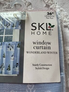 SKL Home Snowman Hoilday curtains